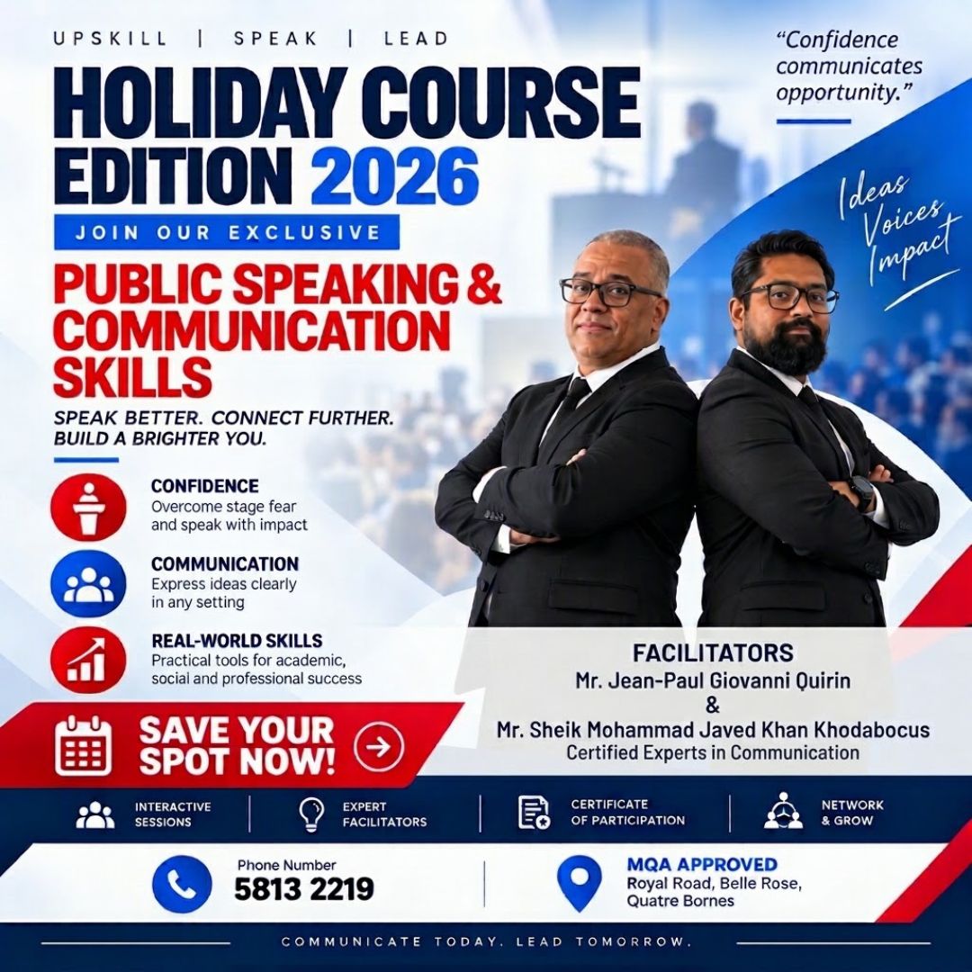 Holiday Course Edition 2026 — Public Speaking and Communication Skills, MQA Approved Course by Certia Elite Learning